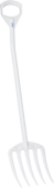 Fourche hygiénique, 1275 mm, Blanc